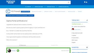 
                            6. Captive Portal certificate error - Authentication - XG Firewall - Sophos ...