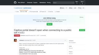 
                            5. Captive portal doesn't open when connecting to a public wifi · Issue ...
