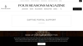 
                            1. Captive Portal Support - Four Seasons Magazine