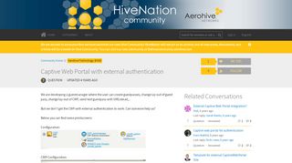 
                            4. Captive Web Portal with external authentication | HiveNation - Get ...