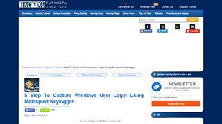 
                            1. Capture Windows User Login Using Metasploit Keylogger