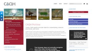 
                            4. CAQH ProView - Solutions | CAQH ProView | CAQH