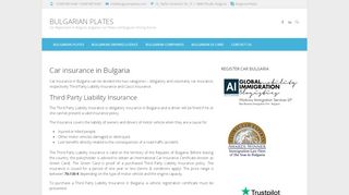 
                            6. Car Insurance in Bulgaria - Bulgarian Plates