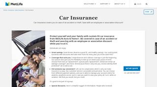 
                            4. Car Insurance | MetLife