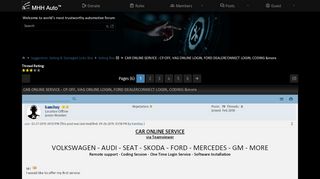 
                            9. CAR ONLINE SERVICE - CP OFF, VAG ONLINE LOGIN, FORD ...