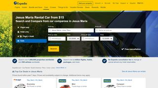 
                            4. Car Rental Jesus Maria $7: Cheap Rental Car Deals | Expedia