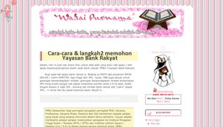 
                            9. Cara-cara & langkah2 memohon Yayasan Bank Rakyat ...