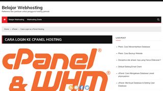 
                            7. Cara Login ke cPanel Hosting | Belajar Webhosting