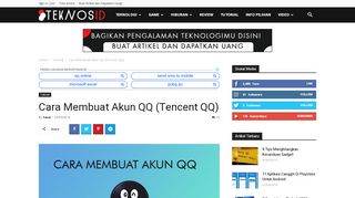 
                            9. Cara Membuat Akun QQ (Tencent QQ) - TeknosID