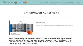 
                            4. Cardholder Agreement Joker Mastercard 533814 - The ...