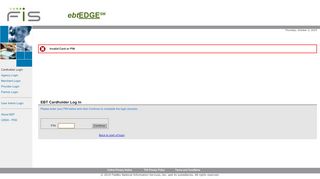 
                            2. Cardholder Login - ebtEDGE