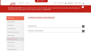 
                            3. Cardholders insurance - Generali