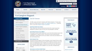 
                            9. Care for Veterans - VA Caregiver Support