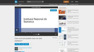 
                            9. Care sunt principalele baze de date statistice? - SlideShare