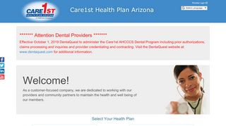 
                            8. Care1st Health Plan Arizona and ONECare Medicare Health Plan