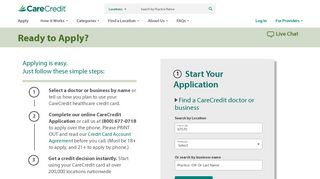 
                            10. CareCredit Application | CareCredit