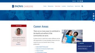 
                            4. Career Areas - Inova Health System Careers