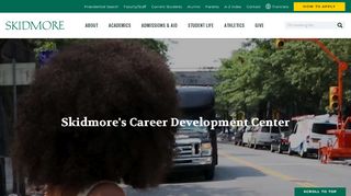 
                            1. Career Development Center at Skidmore College