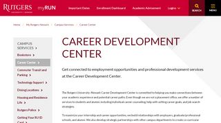 
                            6. Career Development Center | Rutgers MyRun