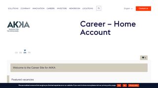 
                            2. Career - Home Account - Akka Technologies