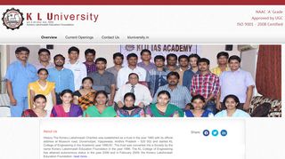 
                            7. Career in KL University – Jobs in KL University …