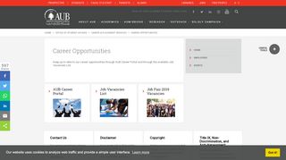 
                            2. Career Opportunities - American University of Beirut