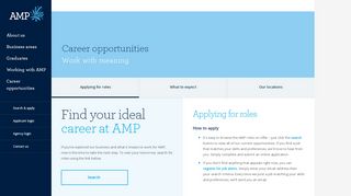 
                            1. Career opportunities - AMP Careers