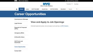 
                            2. Career Opportunities - NYC.gov