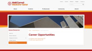 
                            8. Career Opportunities | Weill Cornell Medicine - Qatar