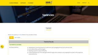 
                            1. Career | SEED Infotech Ltd