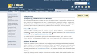 
                            8. Career Services - job-resources - Symplicity - UC Davis School of Law