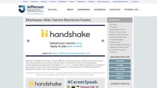 
                            6. Career Services Marianne Able Career ... - Thomas Jefferson University