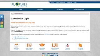 
                            2. CareerLocker Login