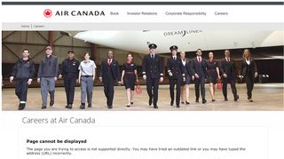 
                            4. Careers at Air Canada - User Sign In