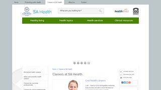 
                            1. Careers at SA Health :: SA Health