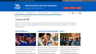
                            2. Careers at UB - Administrative Services Gateway - University at Buffalo