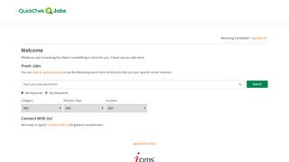 
                            2. Careers Center | Welcome - QuickChek