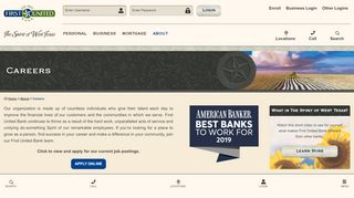 
                            3. Careers - First United Bank