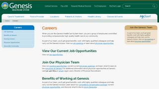 
                            3. Careers - Genesis HealthCare System