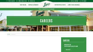 
                            1. Careers | Lowes Foods Grocery Stores