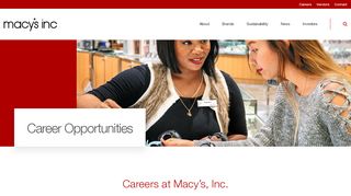 
                            2. Careers :: Macy's, Inc. (M)