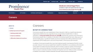 
                            4. Careers | Prominence Health Plan