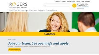 
                            7. Careers – Rogers Behavioral Health