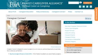 
                            9. Caregiver Connect | Family Caregiver Alliance