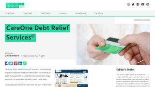 
                            9. CareOne Debt Relief Services® - Money Under 30