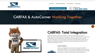 
                            6. CARFAX for Dealers - Integration into your AutoCorner powered website