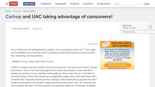 
                            5. CarHop and UAC taking advantage of ... - Pissed Consumer