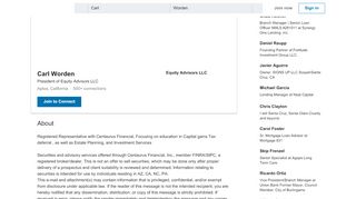 
                            7. Carl Worden - President - Equity Advisors LLC | LinkedIn