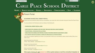 
                            10. Carle Place School District Parents/Students | Parent Portal