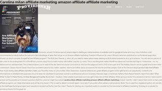 
                            9. Carolina Milan Affiliate Marketing Amazon Affiliate Affiliate Marketing